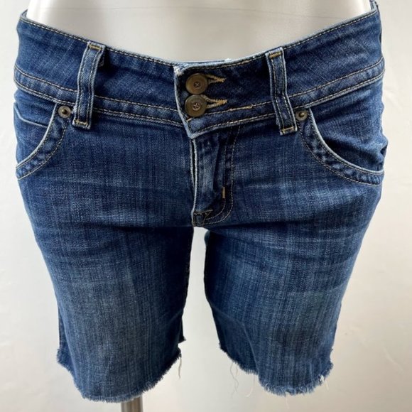 Hudson Jeans Midrise Cut off Jean Shorts Size 28 - Picture 1 of 15